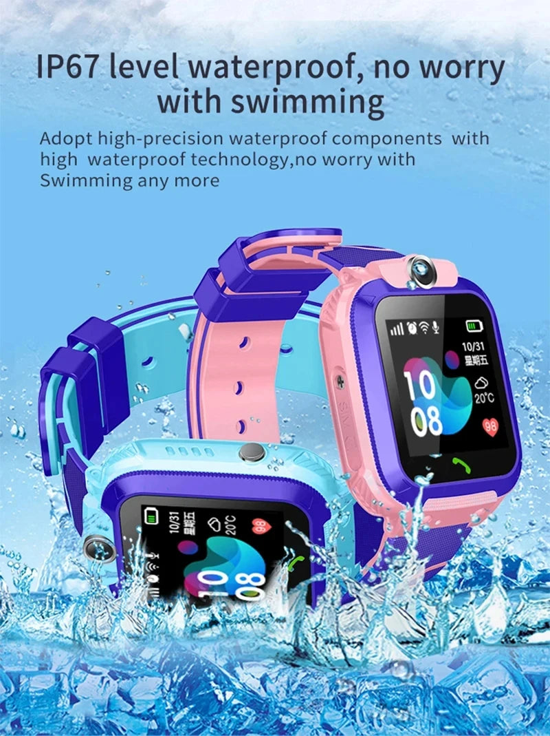 Xiaomi enfants montre intelligente SOS GPS localisation Tracke carte Sim appel enfant montre intelligente caméra étanche montre cadeau pour Ios Android