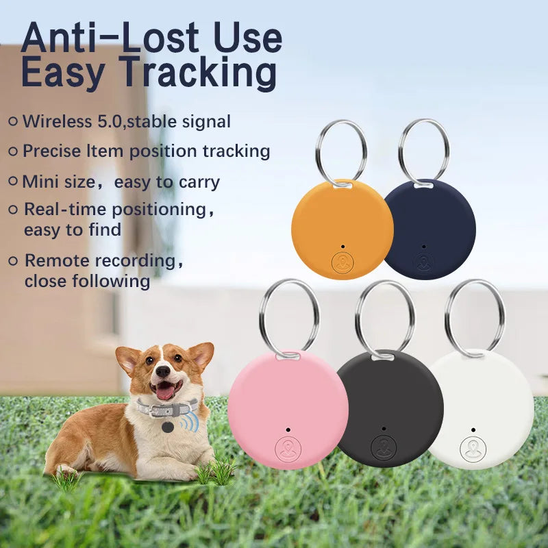 Mini GPS Bluetooth 5.0 Tracker dispositif Anti-perte rond dispositif Anti-perte animal de compagnie enfants sac portefeuille suivi localisateur intelligent
