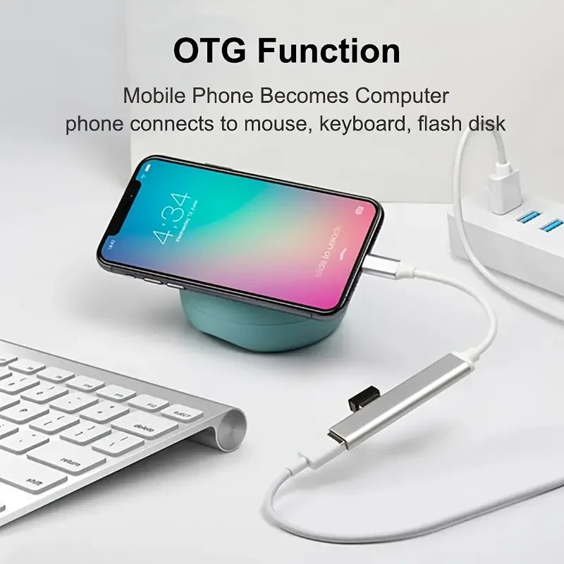 Hub USB Type-C 4 Ports 3.0 - L'adaptateur OTG multifonction qui va révolutionner votre connectivité 🔌🌐