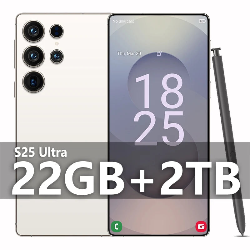 2025 Original Pad S25 ultra tablette PC 7.3 pouces HD 4K Android 13 22GB + 2TB 8000mAh batterie 4G 5G double carte Sim WiFi GPS Google Tab