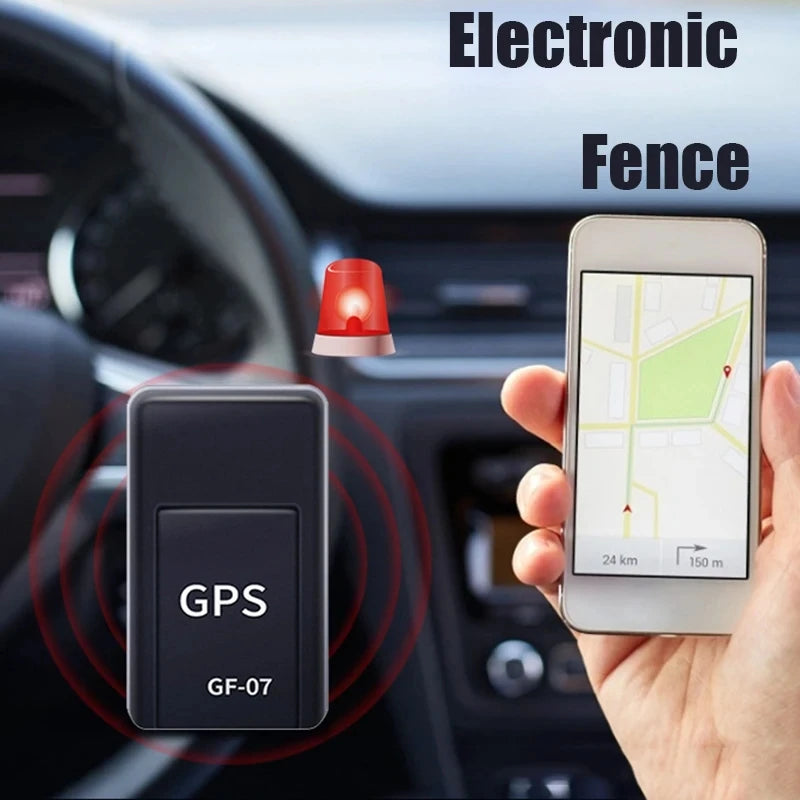 GF07 Mini dispositif de suivi GPS avec carte sim  ( non fournie ) , Position GPS APP traqueur GPS magnétique voiture fort Anti-perte localisateur GPS de véhicule