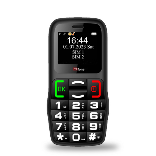 Returned Resale - TTfone TT220 Big Button Mobile with USB Cable, Giffgaff Pay As You Go-0